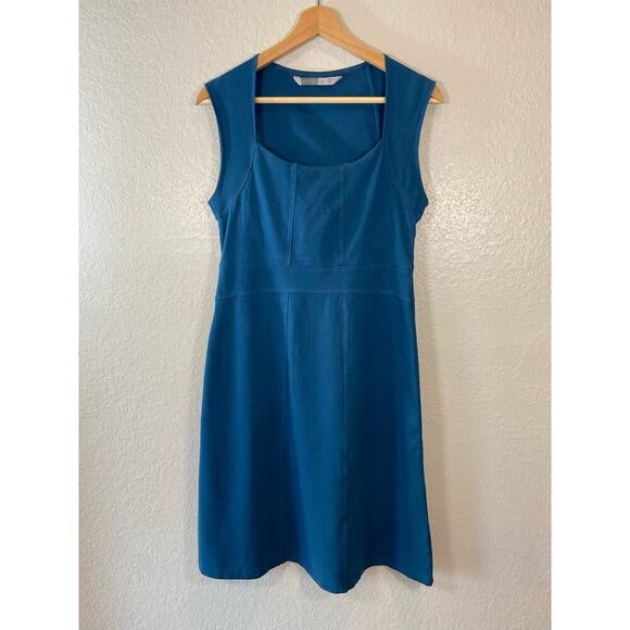 Athleta Dresses & Skirts - Athleta Teal Square-Neck Cap-Sleeve Mini Dress